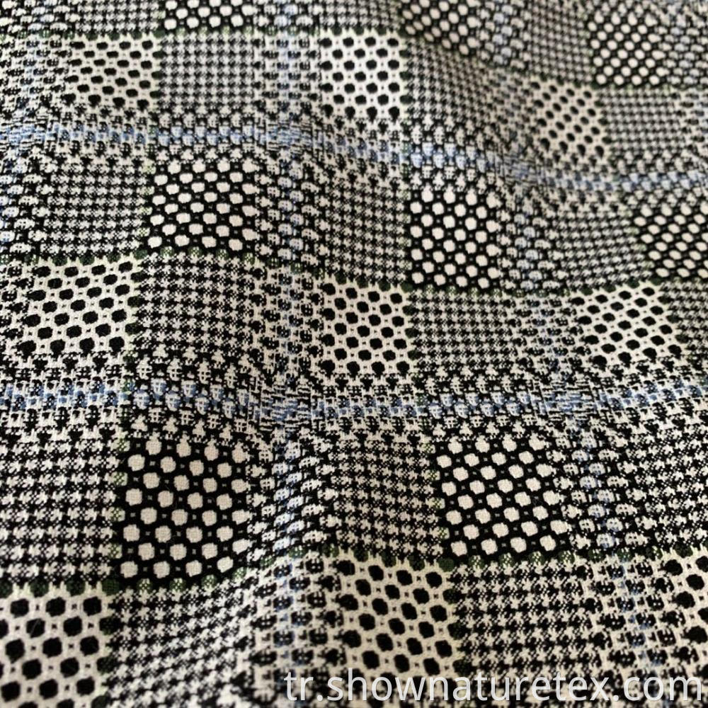 Polyester Viscose Nice New Check Fabric